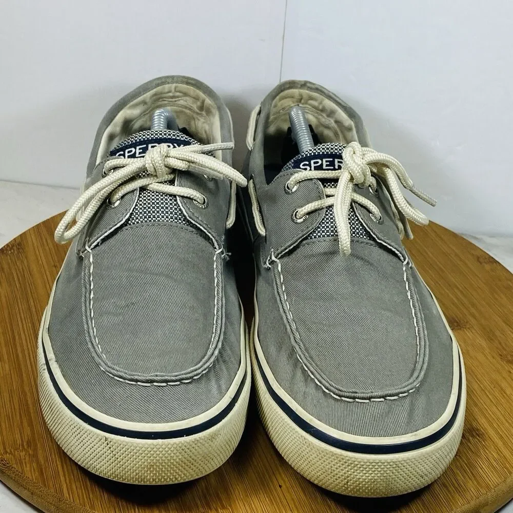 Sperry Halyard 2 Mens Size 12 0772830 Grey Casual Boat Shoes